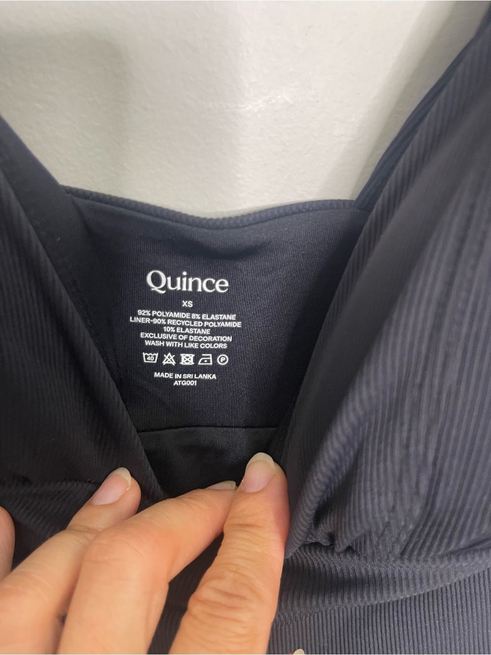 Quince Italian Plunge One-Piece Black Swimsuit NEW XS - Picture 7 of 10